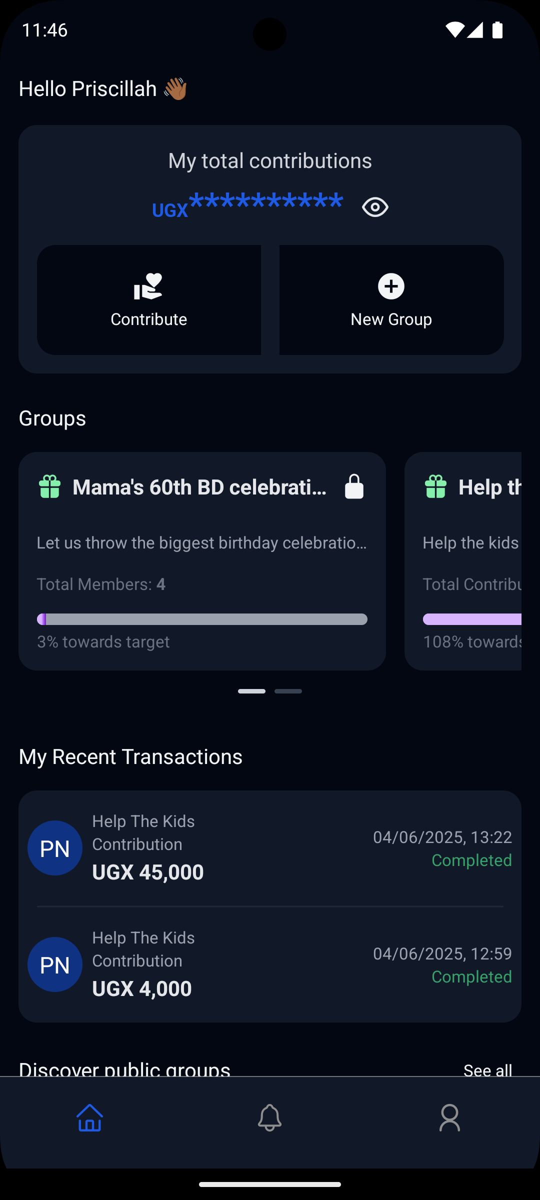 Grooply dashboard on a laptop